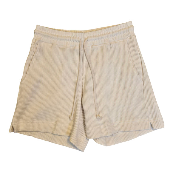 AYR Shorts Womens XS Seashell The Waffle Cone Pullon Pima Cotton Vanilla Girl - Picture 1 of 9